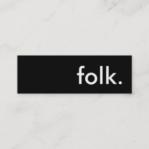 folk. mini business card