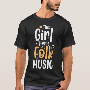Folk Music Music Drum funny T-Shirt