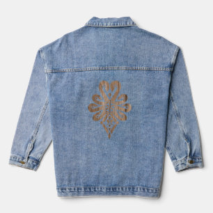 Folk pattern of Polish highlanders - Parzenica Denim Jacket
