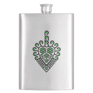 Folk pattern of Polish highlanders - Parzenica Hip Flask
