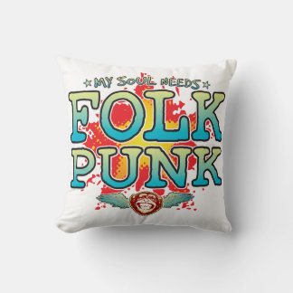 Folk Punk Soul Cushion