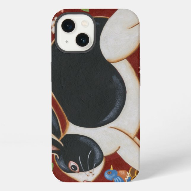 Folk Rabbit iPhone Case (Back)