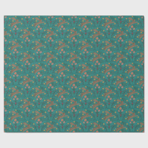 Folk Rabbits Wrapping Paper
