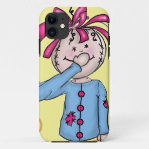 Folk Rag Doll Cartoon iPhone 11 Case