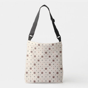Folk Star Symbol Seamless Pattern Crossbody Bag