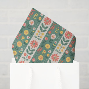 Folk Stripes Pattern Tissue Paper
