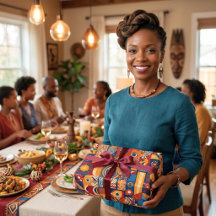 Folk Tribal Art Patchwork African American Gifts