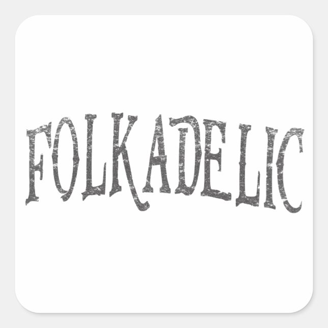 Folkadelic Square Sticker (Front)