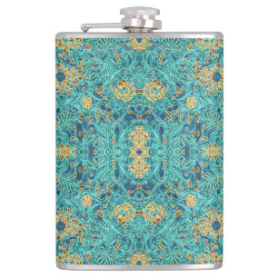 FolkArt Hip Flask