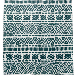 Folklore Charm: Traditional Ethnic Ornament Shower Curtain