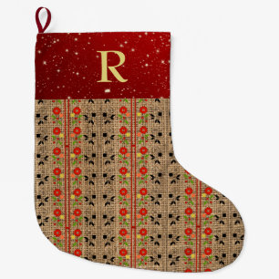 Folklore Christmas Stocking Traditional Letter