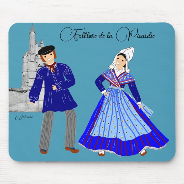 Folklore de la Picardie, France Mouse Pad (Front)