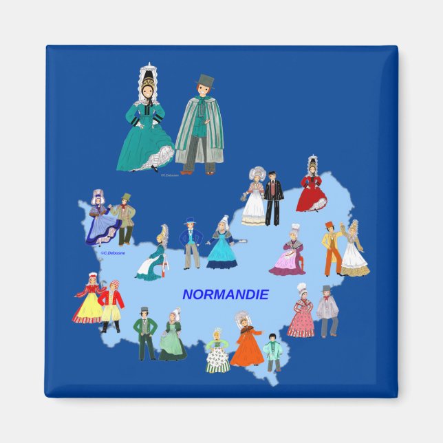 Folklore de Normandie, France Magnet (Front)