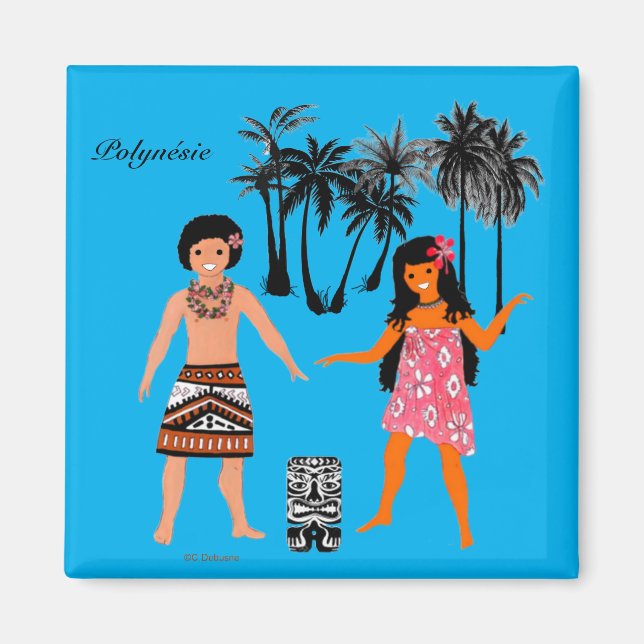 Folklore de Polynésie Française Magnet (Front)