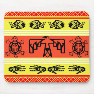 Folklore design mouse pad