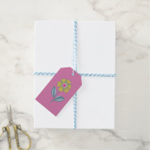 Folklore Flower Gift Tag