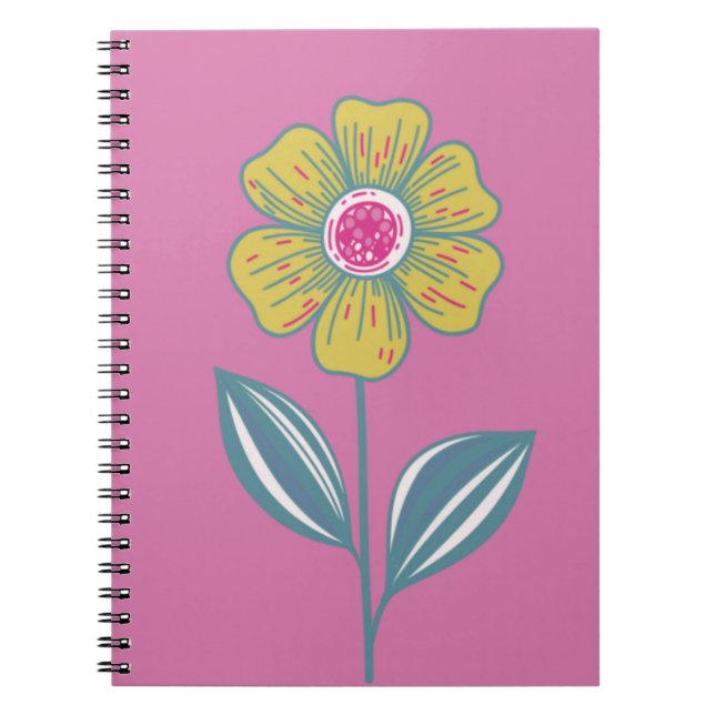 Folklore Flower Spiral Notebook (Front)