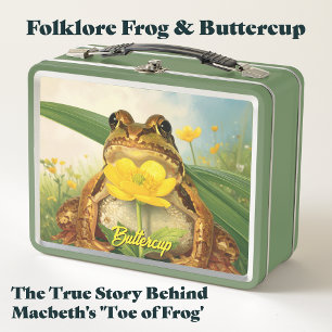 Folklore Frog & Buttercup   Hidden Magic Herbalist Metal Lunch Box