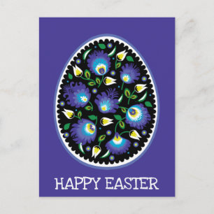Folklore Happy Easter Postcard