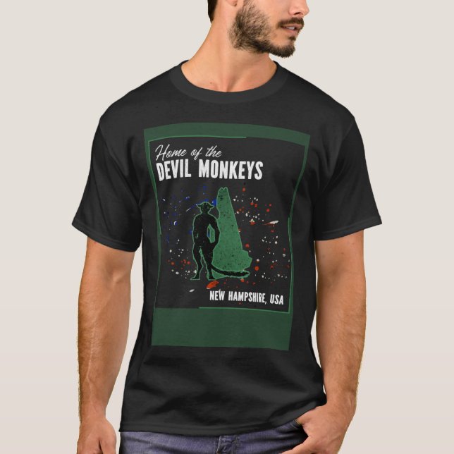 Folklore in New Hampshire  Home of the Devil Monke T-Shirt (Front)