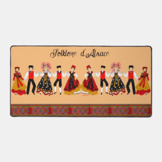 Folklore of Alsace in Farandoles, France Desk Mat
