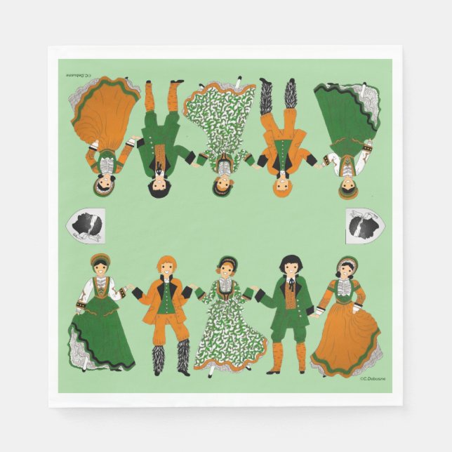 Folklore of Corsica, France Napkin (Front)