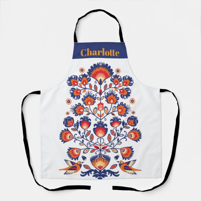 Folklore with blue and orange apron (Front)