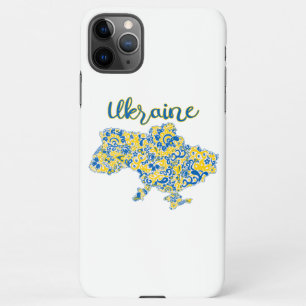 Folkloric pattern and Ukraine typography  iPhone 11Pro Max Case