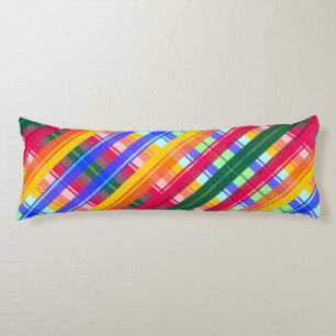 Folkloristic patterns abstraction body cushion
