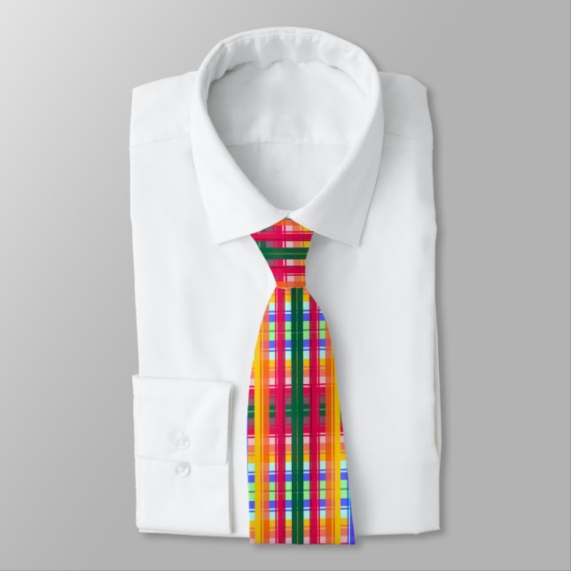 Folkloristic patterns abstraction tie (Tied)