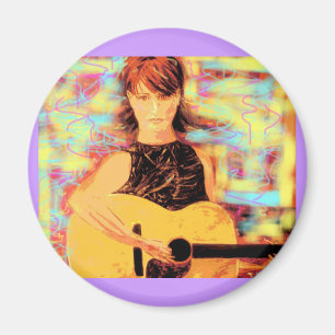 folksinger girl magnet