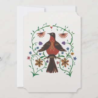 Folksy Classic Wedding Invitation