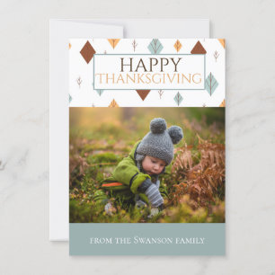Folky Fall Photo Holiday Card