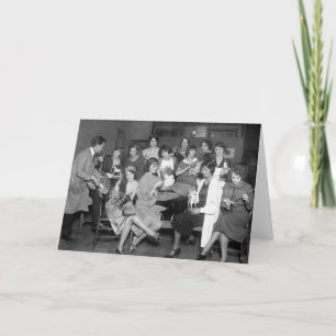 Follies Girls with toys, early 1900s Card