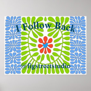 Follow Back Blue Bird, Poster