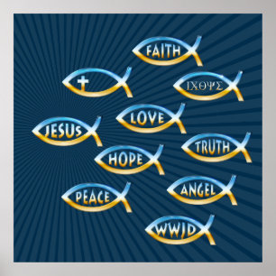 Follow Him   Christian Inspirational Poster