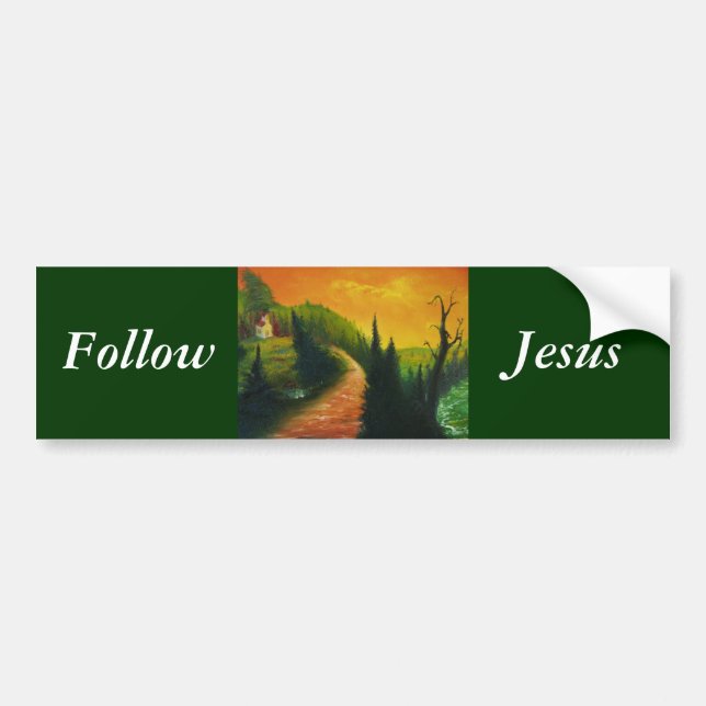 Follow Jesus Bumper Sticker (Front)