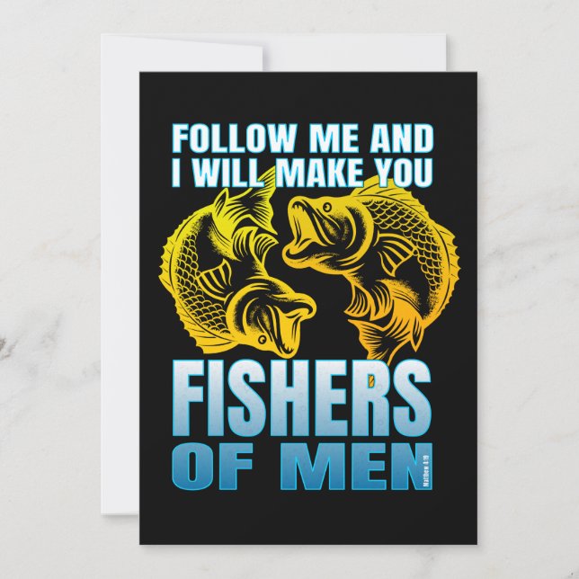 follow me and i will make you fishers of men invitation (Front)