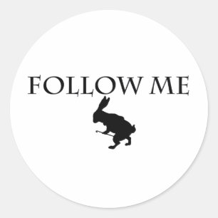 Follow Me Classic Round Sticker