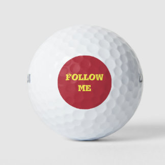 Follow me  golf balls