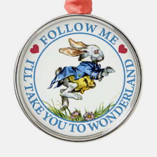 Follow Me. I'll Take You To Wonderland! Metal Tree Decoration