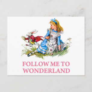 Follow me - I'll take you to Wonderland! Postcard