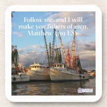"Follow Me" Inspirational Cork Coaster
