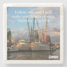 "Follow Me" Inspirational Stone Coaster