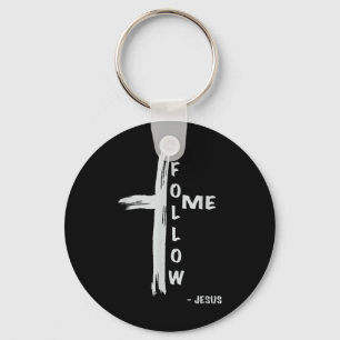 Follow Me Jesus Religious Christian Key Ring