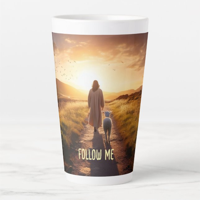 Follow Me, Lamb Latte Mug (Front)