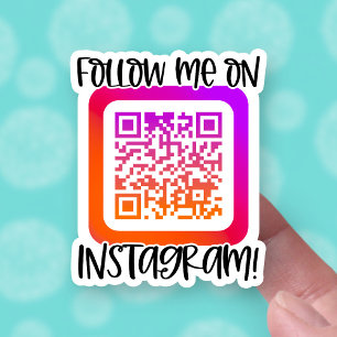 Follow Me on Instagram Cute QR Code Small Business