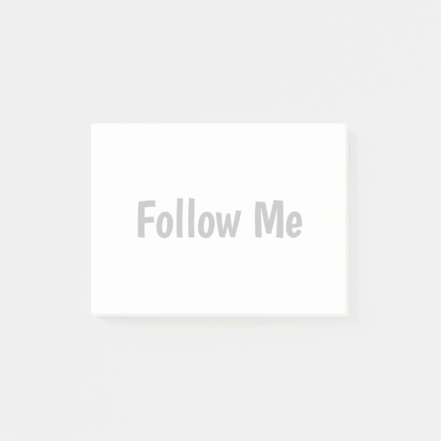 Follow Me Post-It Notes  (Front)