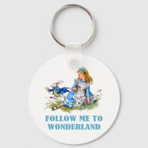 FOLLOW ME TO WONDERLAND KEY RING