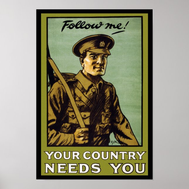 Follow Me! ~ Your Country Needs You Poster (Front)